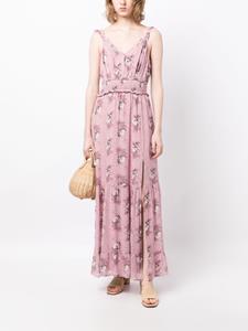 PAIGE Pacifica floral-print maxi dress - Paars