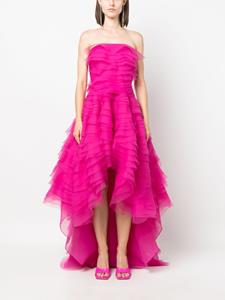 Ana Radu corset-style ruffled maxi dress - Roze