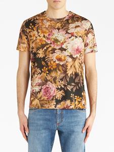ETRO floral-print cotton T-shirt - Bruin