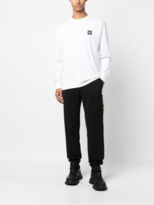 Stone Island Compass-patch long-sleeve T-shirt - Wit