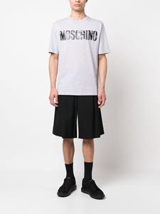 Moschino T-shirt met logoprint - Grijs