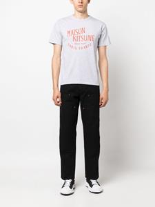 Maison Kitsuné logo-print cotton T-shirt - Grijs