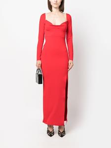 Roland Mouret Cady long-sleeves maxi dress - Rood