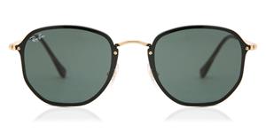 Ray-Ban Blaze Hexagonal RB3579N Zonnebril - Rechthoekig Goud/Zwart