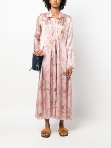 Forte Forte floral-print silk maxi dress - Roze