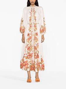 ZIMMERMANN Vacay Billow floral-print maxi dress - Roze