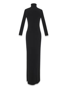 Saint Laurent roll-neck virgin wool dress - Zwart