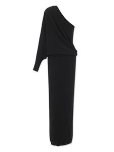 Saint Laurent Gedrapeerde jurk - Zwart