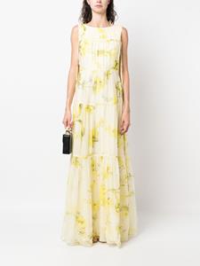 Erdem Isla floral-print maxi dress - Beige