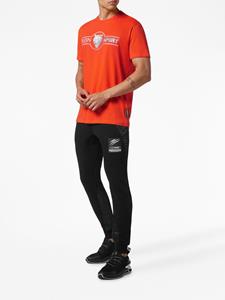 Plein Sport logo-print cotton T-shirt - Oranje