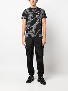 Versace Couture Chain-print T-shirt - Zwart
