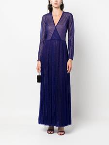 Forte Forte double-layer semi-sheer gown - Blauw