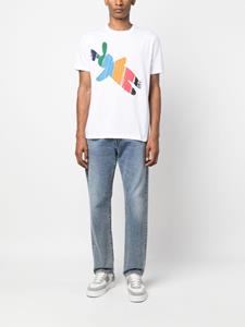 PS Paul Smith graphic-print organic-cotton T-shirt - Wit