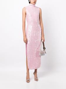 LAPOINTE sequin-embellished sleeveless dress - Roze