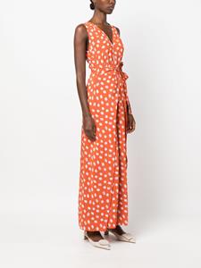 DVF Diane von Furstenberg Maxi-jurk met print - Oranje