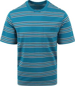 Levi's Pocket T-Shirt Blauw Streep