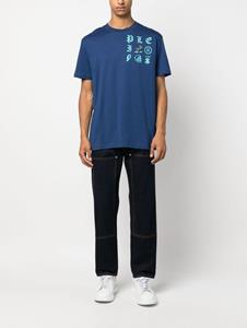 Philipp Plein T-shirt met logoprint - Blauw