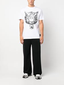 Plein Sport SS Chrome Tiger cotton T-shirt - Wit