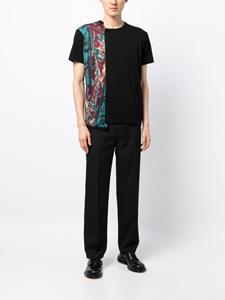 Yohji Yamamoto Asymmetrische T-shirt - Zwart