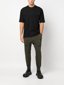 Thom Krom patchwork cotton-blend T-shirt - Zwart