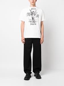 Palm Angels slogan-print cotton T-shirt - Wit