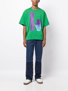 Kolor logo-print cotton T-shirt - Groen