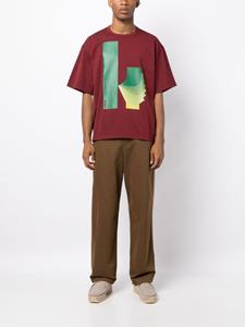 Kolor logo-print cotton T-shirt - Rood