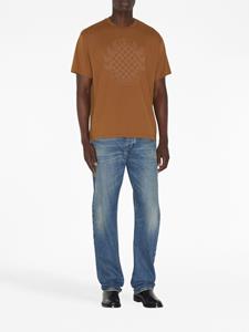 Burberry crest-motif cotton T-shirt - Bruin