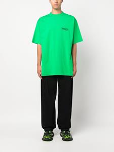 Balenciaga T-shirt met geborduurd logo - Groen