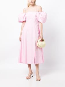 Rejina Pyo Oksana puff-sleeve cotton dress - Roze