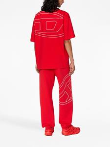 Diesel Oval D logo-embroidered T-shirt - Rood