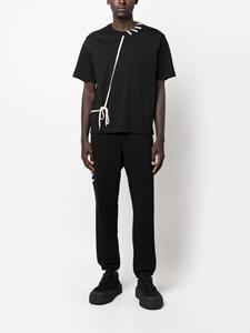 Craig Green lace-detailing cotton T-shirt - Zwart