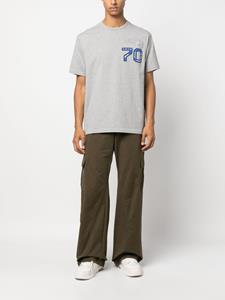 Kenzo logo-embroidered cotton T-shirt - Grijs