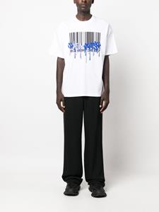 VTMNTS barcode-print cotton T-shirt - Wit