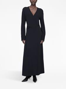 ANINE BING Maxi-jurk met V-hals - Zwart