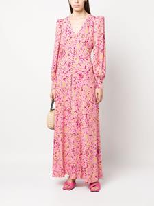 ROTATE floral-jacquard maxi dress - Roze