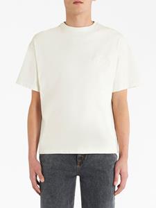 ETRO logo-embroidered cotton T-shirt - Beige