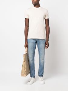 Calvin Klein Jeans logo-print cotton T-shirt - Beige