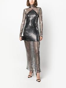 Taller Marmo Tina sequin-embellished maxi dress - Zilver