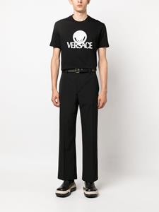 Versace Medusa-print cotton T-shirt - Zwart