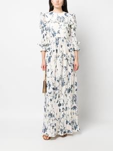 Erdem Maxi-jurk met bloemenprint - Wit