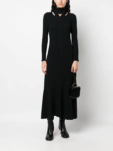 Fabiana Filippi Maxi-jurk met uitgesneden detail - Zwart