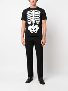 FURSAC T-shirt met skeletprint - Zwart