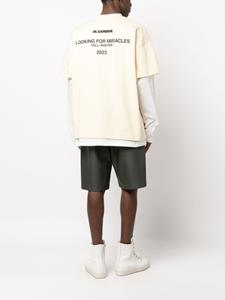 Jil Sander logo-print cotton T-shirt - Geel