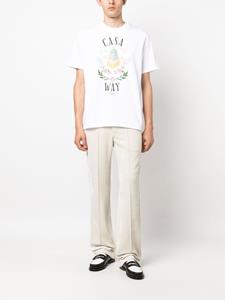 Casablanca Casa Way organic cotton T-shirt - Wit