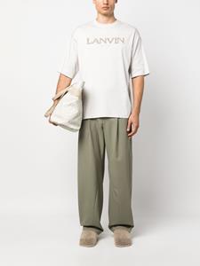 Lanvin T-shirt met geborduurd logo - Grijs