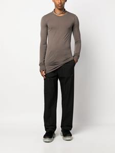Rick Owens long-sleeved marl-knit T-shirt - Bruin