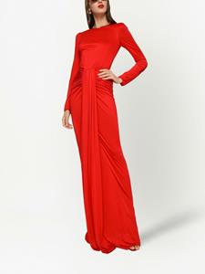Dolce & Gabbana Avondjurk met gedrapeerd detail - Rood