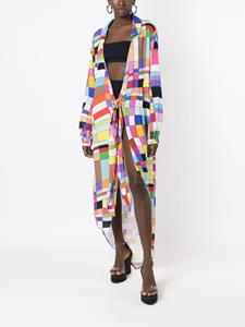 Amir Slama Maxi-jurk met geometrische print - Veelkleurig