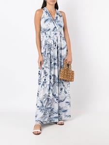 Lygia & Nanny Maxi-jurk met print - Blauw